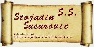 Stojadin Susurović vizit kartica